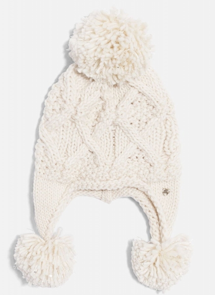 IKKS Nordik Winter Inka-Strickmütze blanc cassé